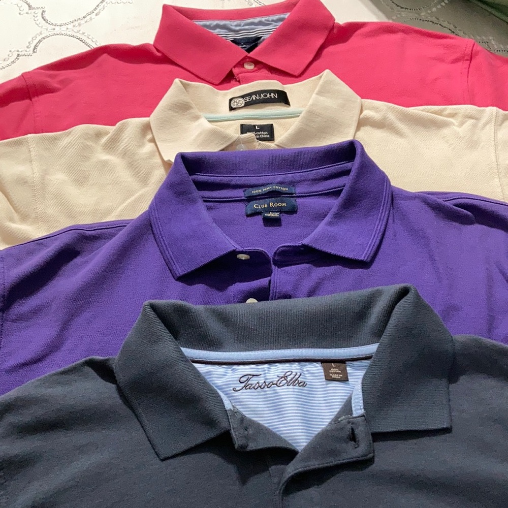 Polos shirts L different brands